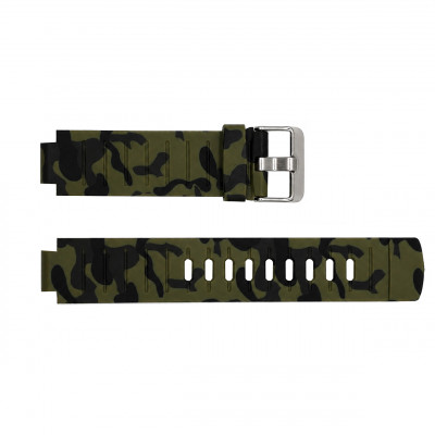 Ремінець для годинника Skmei 1841 Camo Green (1051-1707) камуфляжний силіконовий браслет