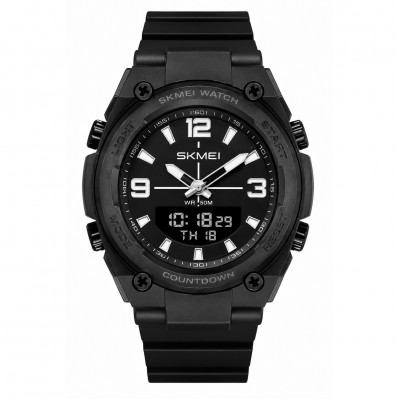 Чоловічий годинник Skmei 2796BKBK Black - Black спортивний з мінеральним склом та водозахистом 5 ATM
