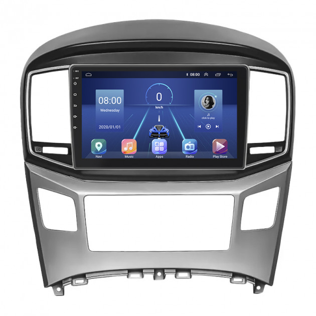 Штатная магнитола Lesko для Hyundai H-1 II Рестайлинг 2 2017-н.в. экран 9" 2/32Gb 4G Wi-Fi GPS Top
