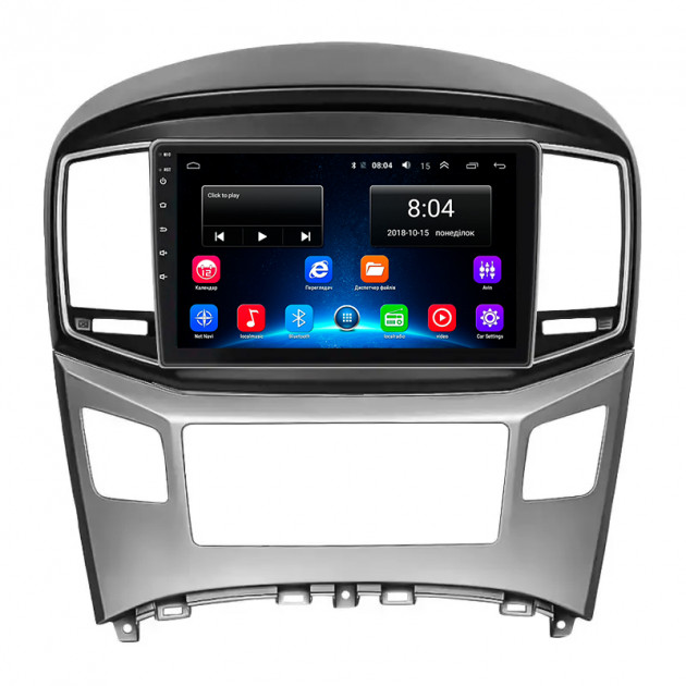 Штатная магнитола Lesko для Hyundai H-1 II Рестайлинг 2015-2018 экран 9" 2/32Gb Wi-Fi GPS Base