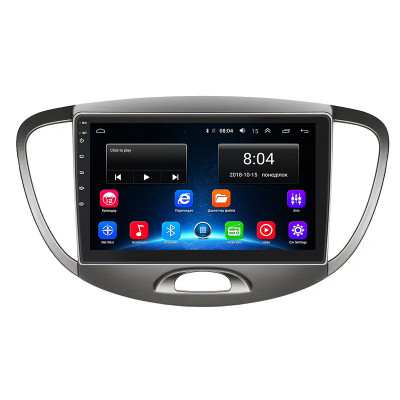 Штатная магнитола Lesko для Hyundai i10 I 2007-2013 экран 9" 2/32Gb Wi-Fi GPS Base