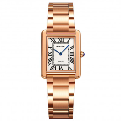 Жіночий годинник Skmei 2735SRG Rose Gold - Steel з мінеральним склом та металевим браслетом
