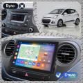 Штатная магнитола Lesko для Hyundai i10 II 2013-2016 экран 9" 2/32Gb CarPlay 4G Wi-Fi GPS Prime