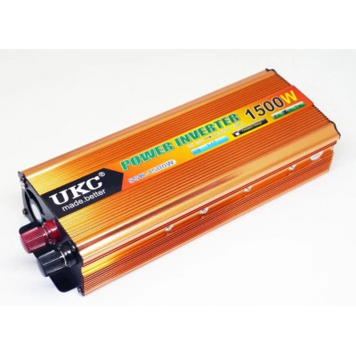 Преобразователь напряжения UKC 1500 Вт 24v 220v инвертор 1500w 24в 220в