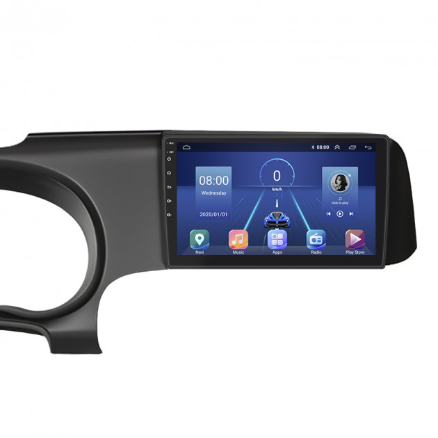Штатная магнитола Lesko для Hyundai i10 III 2019-н.в. экран 9" 2/32Gb 4G Wi-Fi GPS Top