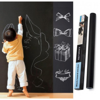 Самоклеющаяся пленка для рисования мелом Black Board Sticker