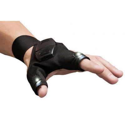 Перчатки со встроенным фонариком Glove Light перчатки с фонариком!