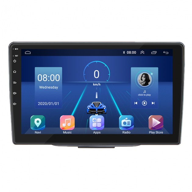 Штатная магнитола Lesko для Hyundai i30 II Рестайлинг 2015-2017 экран 9" 4/64Gb 4G Wi-Fi GPS Top
