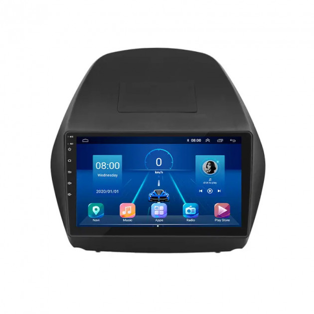 Штатная магнитола Lesko для Hyundai ix35 I 2010-2013 экран 10" 4/64Gb 4G Wi-Fi GPS Top