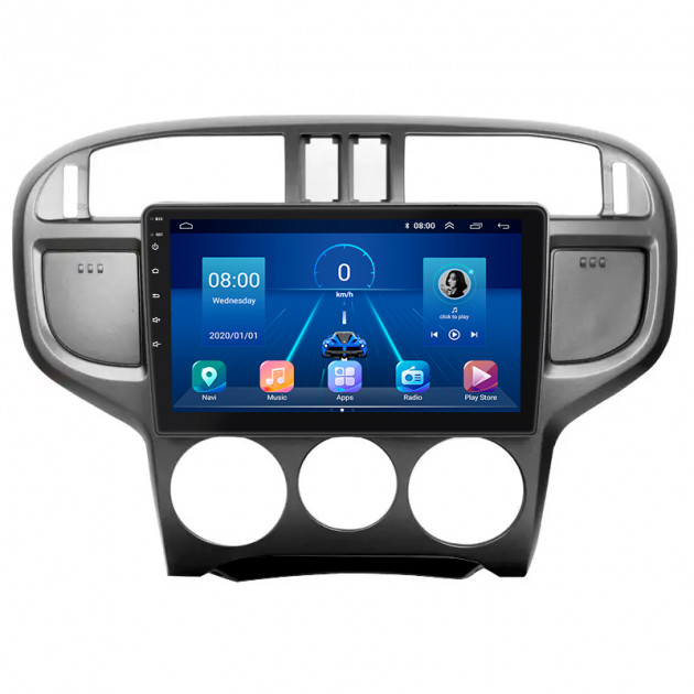 Штатная магнитола Lesko для Hyundai Matrix I Рестайлинг 2005-2008 экран 9" 4/64Gb 4G Wi-Fi GPS Top