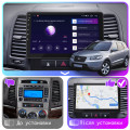 Штатная магнитола Lesko для Hyundai Santa Fe II 2005-2010 экран 9" 4/64Gb CarPlay 4G Wi-Fi GPS Prime
