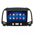Штатная магнитола Lesko для Hyundai Santa Fe II Рестайлинг 2009-2012 экран 9" 6/128Gb 4G Wi-Fi GPS Top