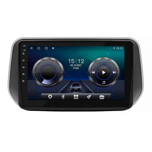 Штатная магнитола Lesko для Hyundai Santa Fe IV 2018-2021 экран 10" 4/32Gb 4G Wi-Fi GPS Top