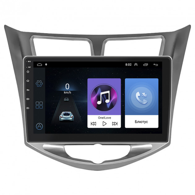 Штатная магнитола Lesko для Hyundai Solaris I Рестайлинг 2014-2017 экран 10" 1/16Gb Wi-Fi GPS Base