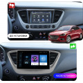 Штатная магнитола Lesko для Hyundai Solaris II 2017-2020 экран 9" 1/16Gb Wi-Fi GPS Base