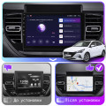 Штатная магнитола Lesko для Hyundai Solaris II Рестайлинг 2020-н.в. экран 9" 2/32Gb 4G Wi-Fi GPS Top