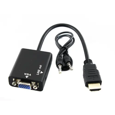 Видеоадаптер HDMI - VGA конвертер видео + аудио 1080P