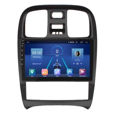 Штатная магнитола Lesko для Hyundai Sonata IV (EF) Рестайлинг 2001-2012 экран 9" 4/64Gb 4G Wi-Fi GPS Top