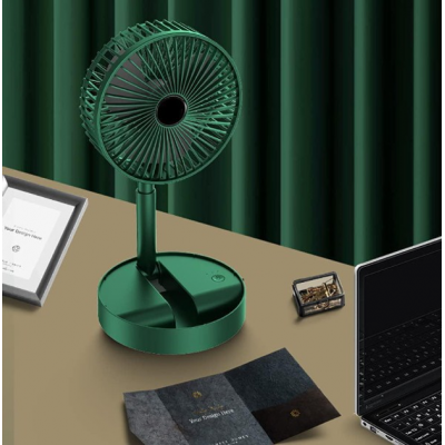 Портативный мини вентилятор для дома Telescopic Folding Fan Складной настольный вентилятор с USB зарядкой
