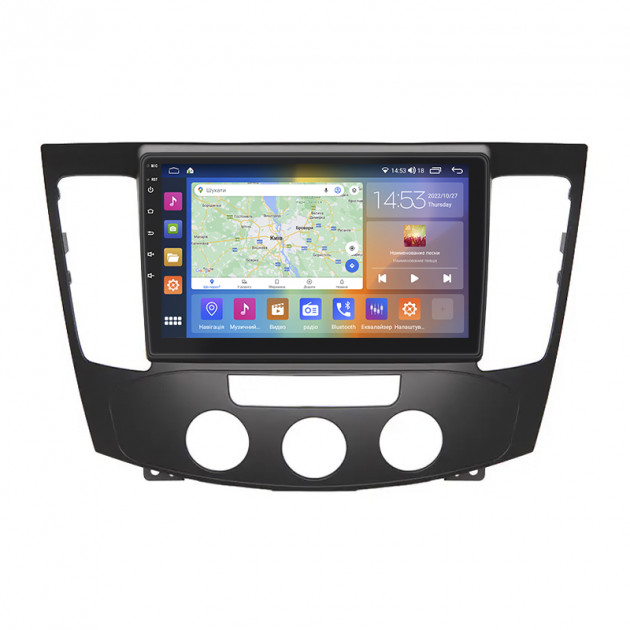 Штатная магнитола Lesko для Hyundai Sonata V (NF) Manual AC 2008-2010 экран 9" 4/64Gb CarPlay 4G Wi-Fi GPS Prime