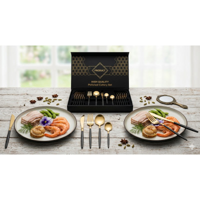 Набор столовых приборов Kitchen Ware 24 шт  из нержавеющей стали на 6 персон