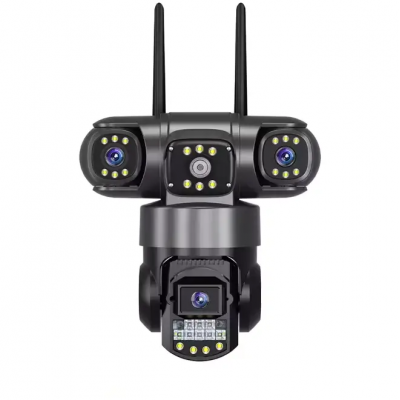 Уличная поворотная Wi-Fi IP камера видеонаблюдения EVKVO SC28 V380 Pro | 3 Линзы | 16MP