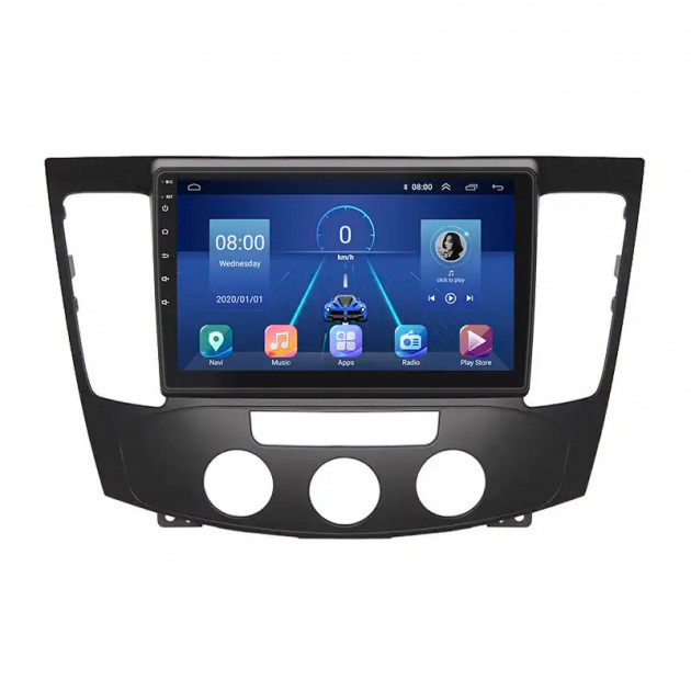 Штатная магнитола Lesko для Hyundai Sonata V (NF) Manual AC 2008-2010 экран 9" 6/128Gb 4G Wi-Fi GPS Top