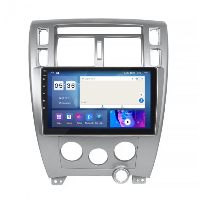 Штатная магнитола Lesko для Hyundai Tucson I 2004-2010 экран 10" 4/64Gb CarPlay 4G Wi-Fi GPS Prime