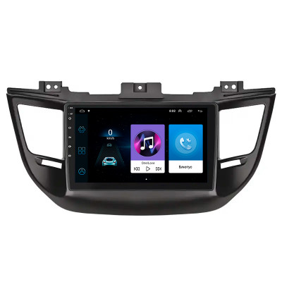 Штатная магнитола Lesko для Hyundai Tucson III 2015-2018 экран 9" 1/16Gb Wi-Fi GPS Base