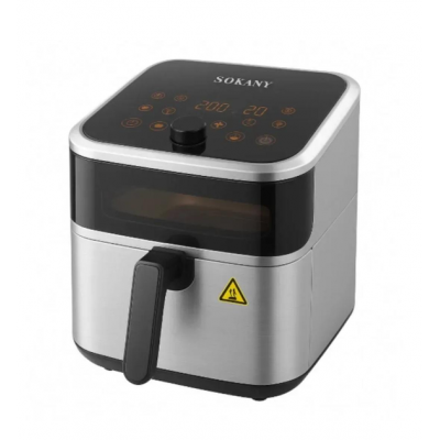Мультипечь-аэрофритюрница Sokany SK-10081 из нержавеющей стали 9 л 2000 Вт