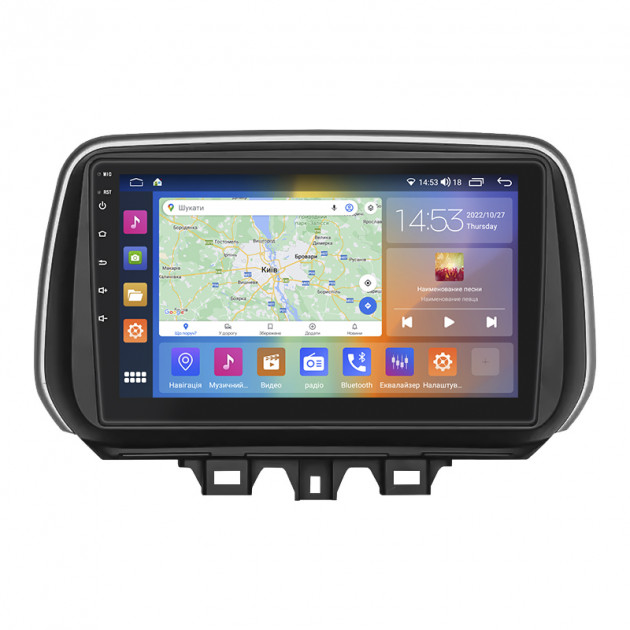 Штатная магнитола Lesko для Hyundai Tucson III Рестайлинг 2018-2021 экран 10" 4/64Gb CarPlay 4G Wi-Fi GPS Prime