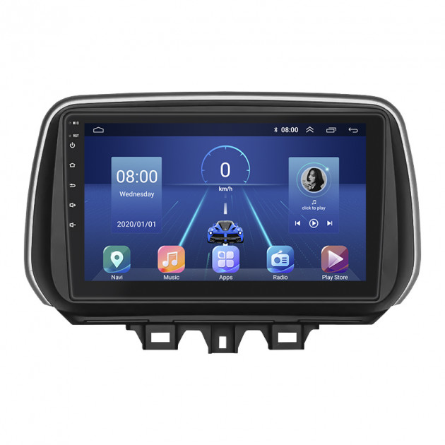 Штатная магнитола Lesko для Hyundai Tucson III Рестайлинг 2018-2021 экран 10" 4/64Gb 4G Wi-Fi GPS Top