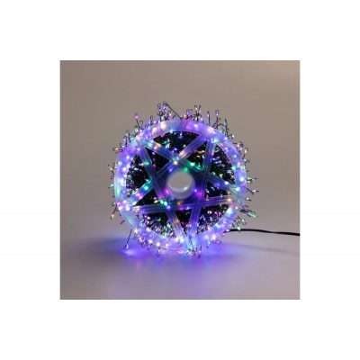 Гирлянда роса на катушке 100 м мишура на елку 2500 led МУЛЬТИК