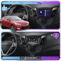 Штатная магнитола Lesko для Hyundai Veloster I 2011-2015 экран 9" 2/32Gb 4G Wi-Fi GPS Top