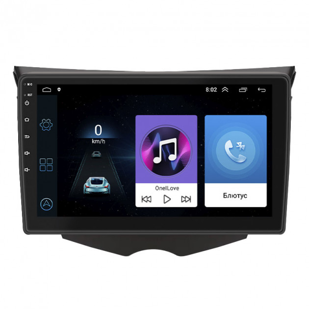 Штатная магнитола Lesko для Hyundai Veloster I Рестайлинг 2015-2017 экран 9" 1/16Gb Wi-Fi GPS Base