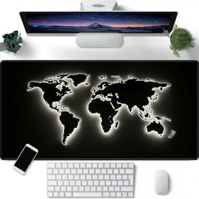 Игровой коврик для мыши "Светящаяся Карта Мира"  HP227
