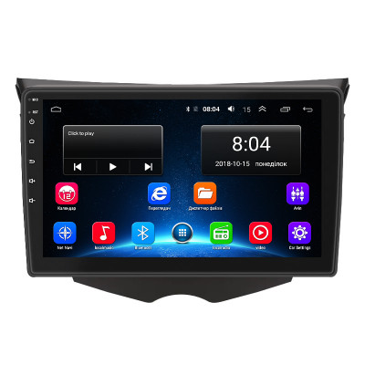 Штатная магнитола Lesko для Hyundai Veloster I Рестайлинг 2015-2017 экран 9" 2/32Gb Wi-Fi GPS Base