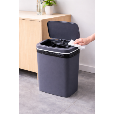 Ведро для мусора со смарт-датчиком приближение Smart trash can 6л Синий