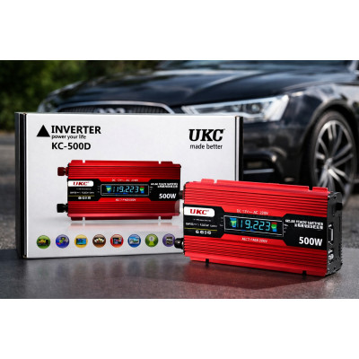 Преобразователь AC/DC KC-500D 500W+lcd, Инвертор в машину