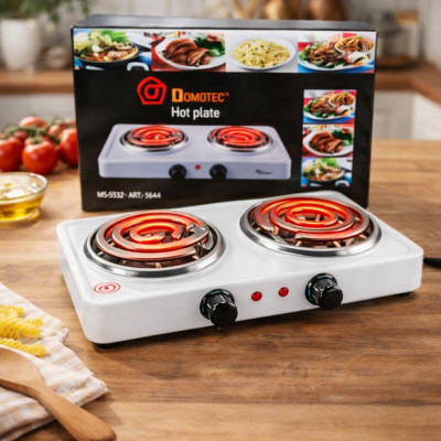 Настольная плита электрическая на 2 конфорки Domotec MS-5532