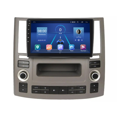 Штатная магнитола Lesko для Infiniti FX I (S50) Рестайлинг 2006-2009 экран 9" 4/64Gb 4G Wi-Fi GPS Top