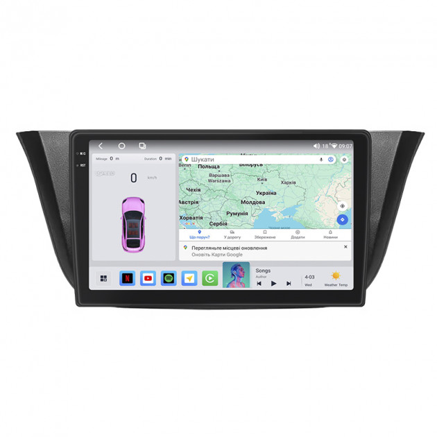 Штатная магнитола Lesko для IVECO Daily VI Рестайлинг 2019-н.в. экран 9" 4/64 QLED CarPlay 4G Wi-Fi GPS 360 Prime