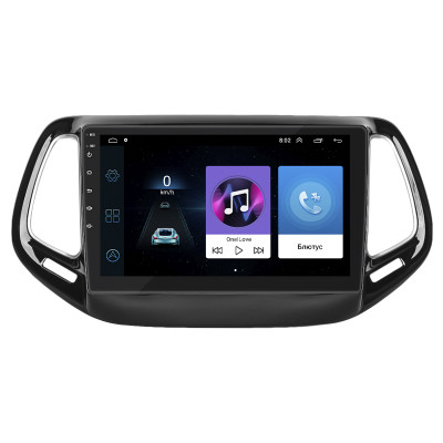 Штатная магнитола Lesko для Jeep Compass II 2017-н.в. экран 10" 1/16Gb Wi-Fi GPS Base