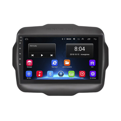 Штатная магнитола Lesko для Jeep Renegade I Рестайлинг 2018-н.в. экран 9" 2/32Gb Wi-Fi GPS Base