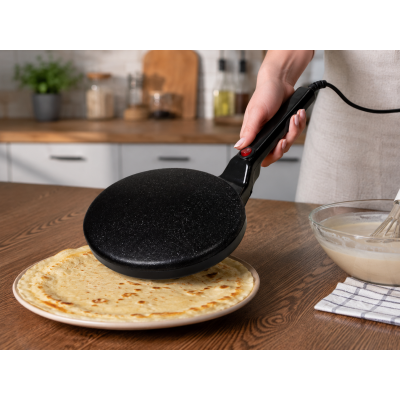 Сковорода для блинов электрическая CREPE MAKER / Антипригарный электрический блин / Погружная электроблинница