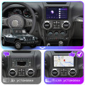 Штатная магнитола Lesko для Jeep Wrangler III (JK) 2007-2018 экран 10" 1/16Gb Wi-Fi GPS Base