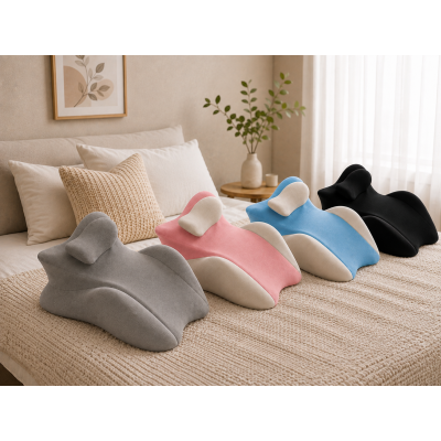 Подушка ортопедическая pillow-06 / Клинообразная подушка для сна из полиэстера / Ортопедическая подушка для поддержания тела Relax Pillow