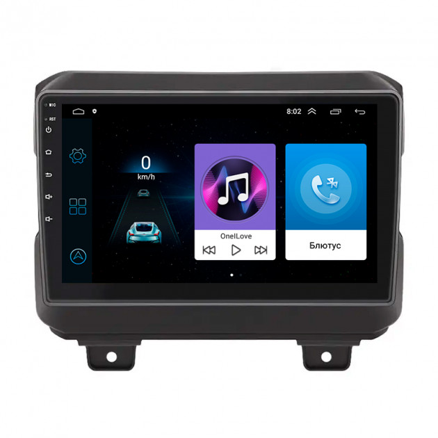 Штатная магнитола Lesko для Jeep Wrangler IV (JL) 2017-н.в. экран 9" 1/16Gb Wi-Fi GPS Base