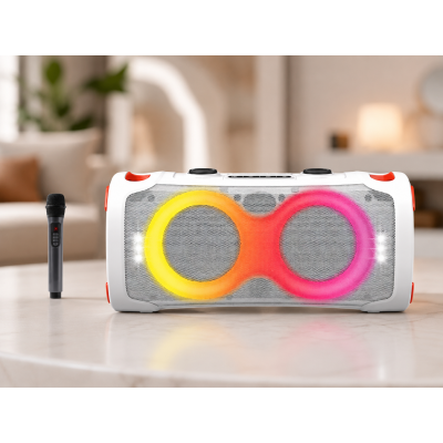 Портативная акустика ZXX-8082 / Аккумуляторная музыкальная колонка с Bluetooth и микрофоном / Портативная колонка-караоке 60 Вт