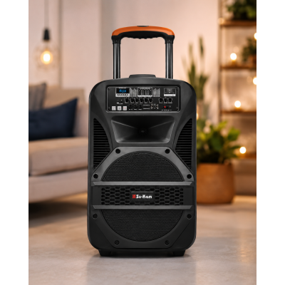 Портативная колонка BT 115 / Портативная колонка Su-Kam BT115D / Bluetooth, USB, FM акустична караоке-система